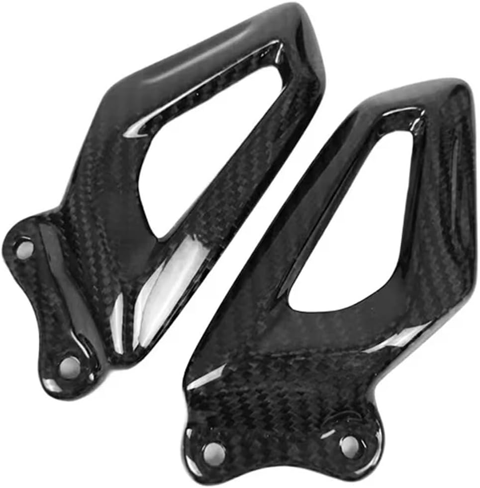 3K Dry Carbon Fiber Side Panel Fairing Kit Winglets Fuel Tank Guard Compatible with BMW S1000RR 2023 2024 Motorcycle Accessories(WHITE)