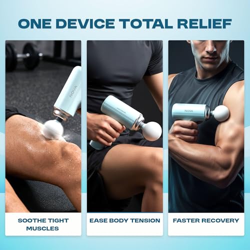 Image of Massager Gun For Pain Relief | 1 Year Warranty | Massager Machine & Massage Gun With 4 Attachments | Body Massager Machine For Pain Relief