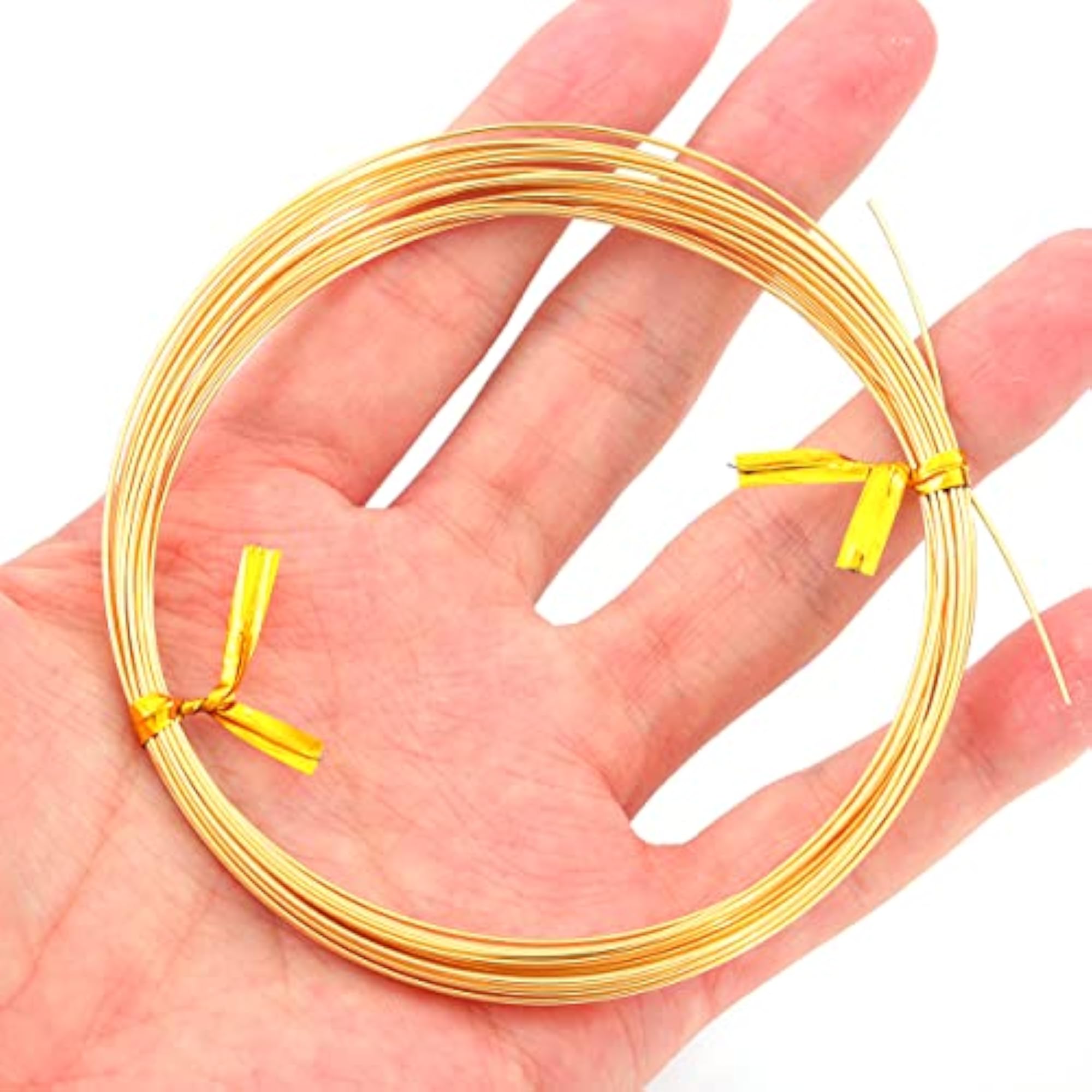 18K Gold Plated Wire, 0.7mm, 5 Meters for Beading