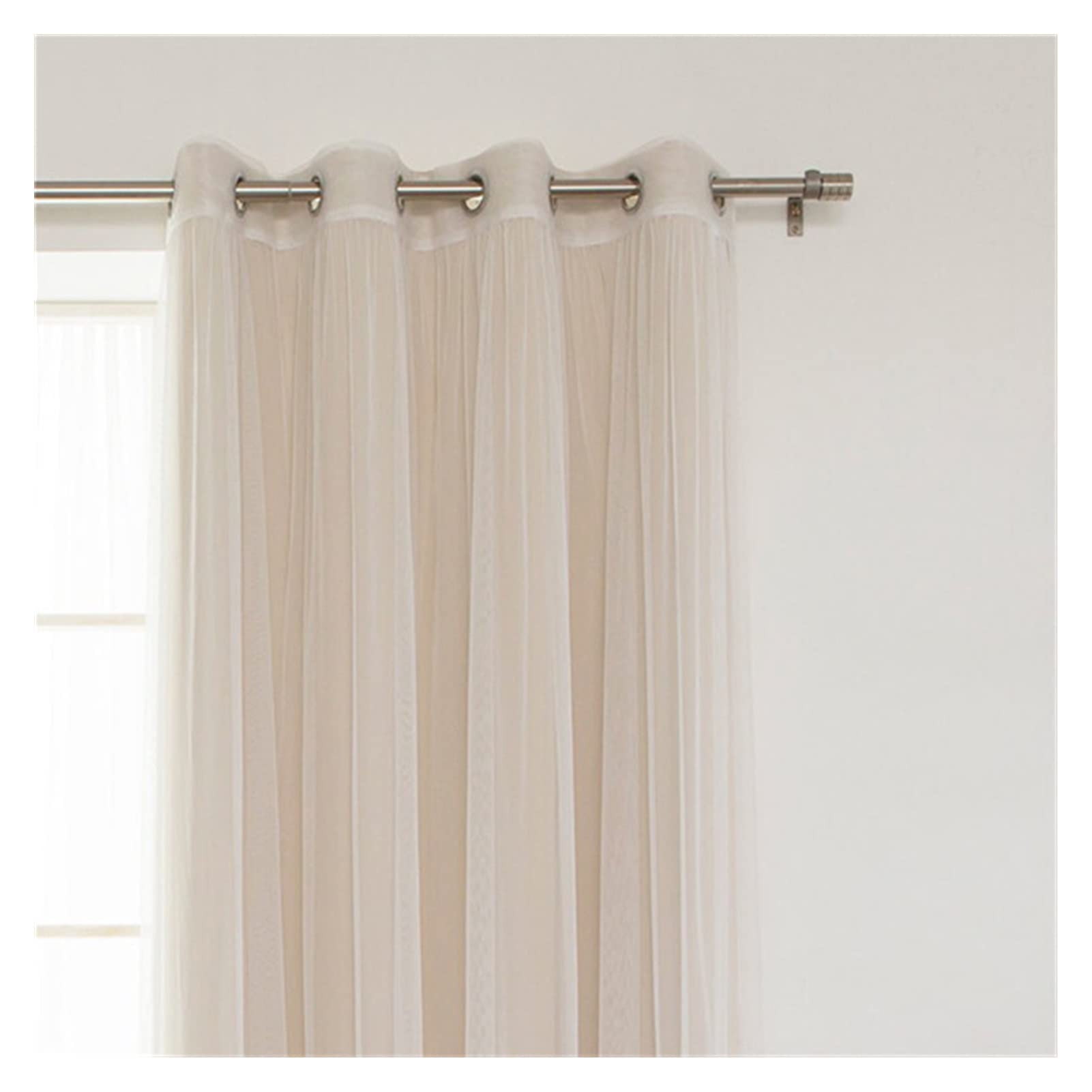 Cortinas apagones con visillo doble para un aislamiento lumínico y decoración actual