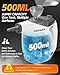 Handheld Steam Cleaner, 500ml Portable Steam Cleaner, 1050W High Pressure with 16 Accessories & Child Lock, Multi-Surface for Kitchen, Carpet, Upholstery, Floor, Window, Tile (Coconut White)
