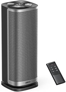 Dreo Space Heater, 1800W 3-Mode 3-Speed, Thermostat, Remote Control, 12H Timer, 70° Oscillation, Low Energy ECO Mode, Tip-Over and Overheat Protection, Electric Silent Ceramic Heater for Home Office