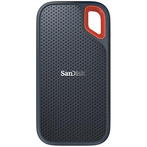 SanDisk 2TB Extreme Portable External SSD – Up to 550MB/s – USB-C, USB 3.1 – SDSSDE60-2T00-G25