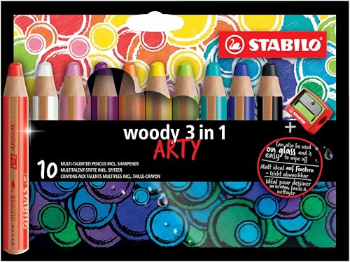WOODY 3 IN 1 X10 ARTY + TAILLE CRAYON