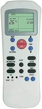 EHOP R14A/Ce Compatible Remote Control for Carrier Air Conditioner with Turbo Function R14A R14A/Ce R14/Ce,Black