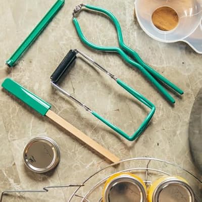 Granite Ware 5-Piece Essential Canning Tools Set - Lid Wrench, Funnel, Jar Lifter, Bubble Remover, Magnetic Lid Lifter - Must-Have Canning Equipment for Preserving Fruits & Vegetables