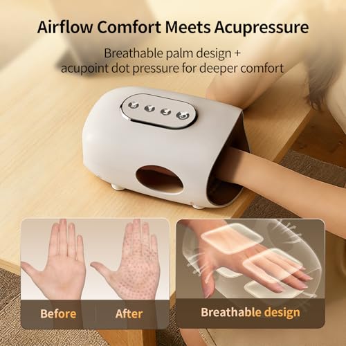 50% Off Puboo Heated Hand Massager with Compression & 3 Modes