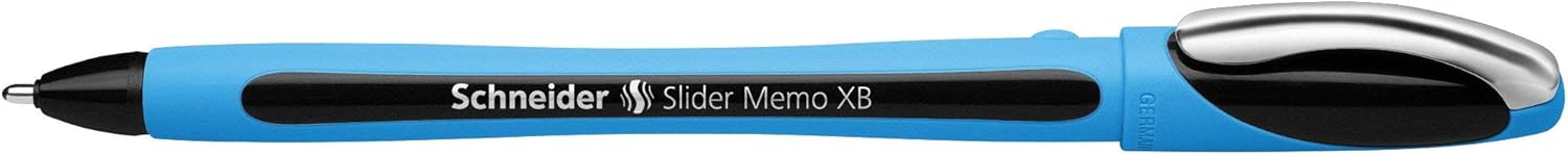 Stride 150201 Schneider Slider Memo Ballpoint Stick Pen 1.4mm Black 10/Box