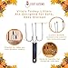 Turkey Lifter Forks - Set of 2 Stainless Steel Turkey Lifters - Will Not Bend or Break - Slip Resistant Grip - Doubles as Thanksgiving Carving Fork (Thanksgiving)
