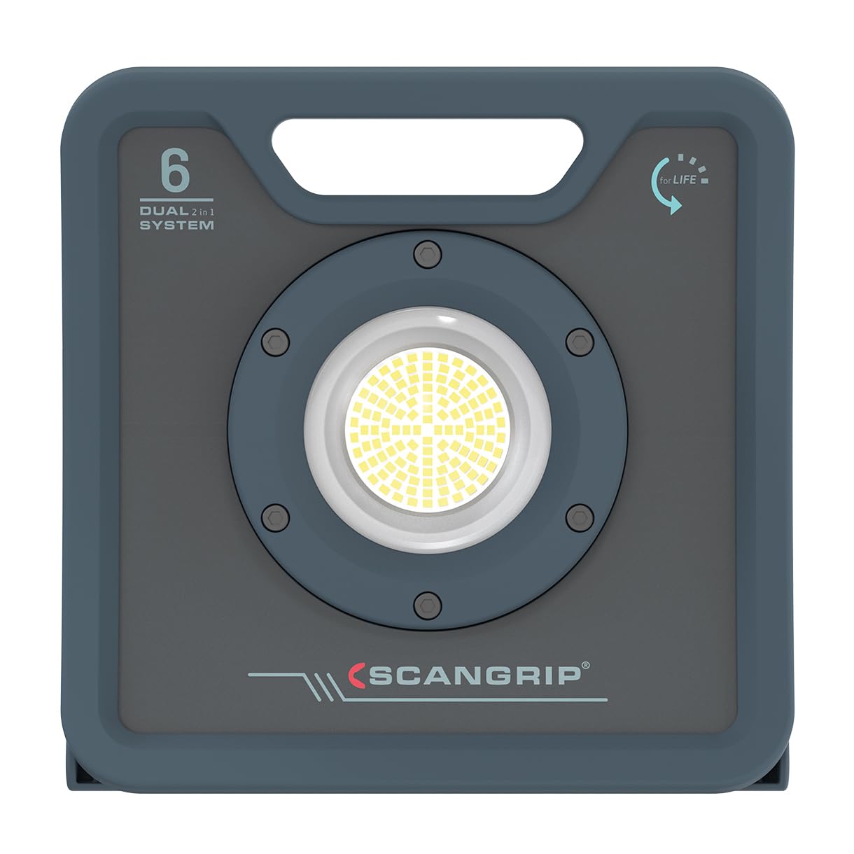 Scangrip NOVA 6 C Plus R, LED-Arbeitsleuchte, robust und wiederaufladbar, widerstandsfähig und tragbar, 6000 Lumen