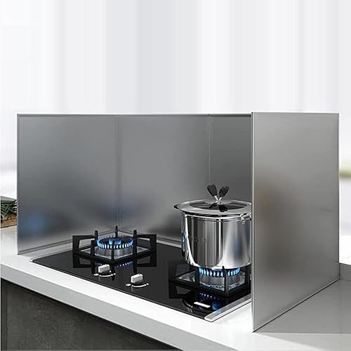 �����W�K�[�h ���͂˃K�[�h �R�����K�[�h 4�� �X�e�����X�|�̏ł��t���h�~���͂˖h�~�K�[�h �I�C���X�N���[�� �ϔM�����Ԃ�͂˖h�~�K�[�h �܂肽���ݎ��A���`�X�v���b�^�V�[���h�K�[�h ������h�~ �L�b�`���K�[�h (Size : 40*40*80CM)