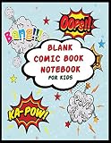 Blank Comic Book Notebook For Kids: Jumanji Board Game - Draw Your Own Comics - Variety of Templates For Comic Book Drawing 150 Pages of Fun and ... Cartoon / Comic Book With Lots of Templates