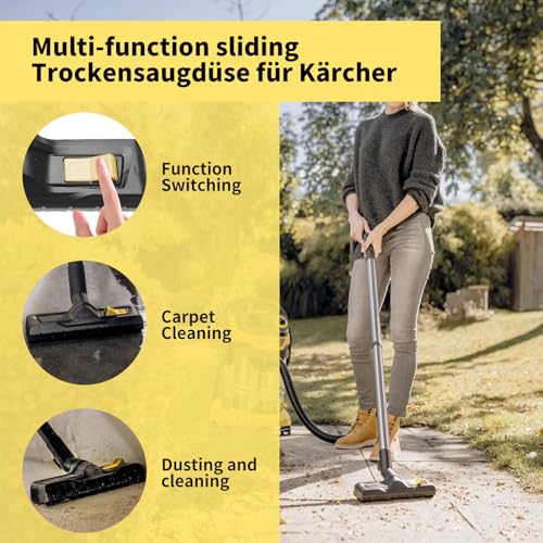 Bodendüse für Kärcher WD3, WD4, WD5, WD6, Trockensaugdüse Ersatz Staubsauger Bodendüse Zubehör