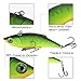 Sougayilang Fishing Lures Swimbait Vibe Crankbaits for Trout Bass Perch Musky Walleye Fishing-Style-F 10Pcs