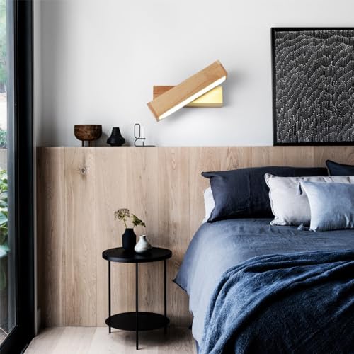 Lámpara de pared LED para dormitorio que ahorra espacio en la mesa 6
