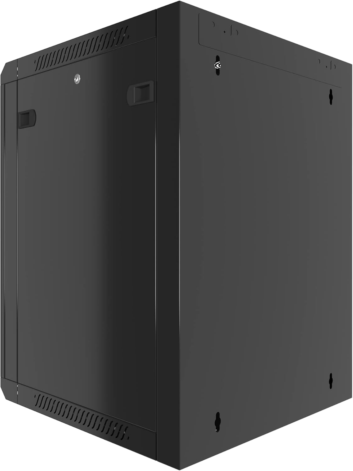 15U Wall Mount Server Rack Cabinet Locking Computer Cabinet Network Enclosure for Electronics Security Audio Video AV Equipment Data Rack 18-Inch Depth Server Cabinet image 6 of 10 B0935HHDGF