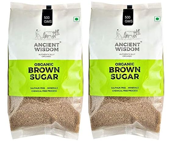 Ancient Wisdom Organic Brown Sugar 1 Kg. | Organic Sugar Brown | Sugar/Cheeni | Less calories | Good for Health | 500gm. Pack of 2 (B07MDKTD9D) Amazon Price History, Amazon Price Tracker
