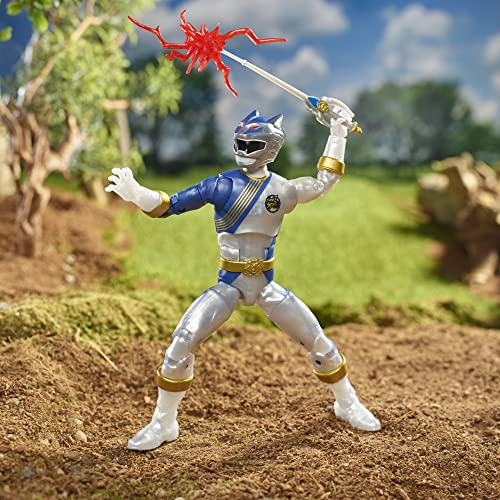 Boneco Power Rangers Lightning Collection, Figura de 15 cm Wild Force Lunar Wolf Ranger F4506 Hasbro