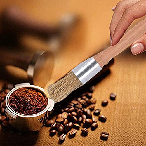 Coffee Machine Cleaning Brush Set 4 Pieces Coffee Cleaning Brush Wooden Cleaning Brush For Grinders And Nylon Espresso Brush For Coffee Machine Group Head #TOP5