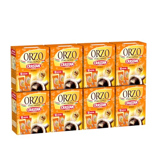 Crastan - Orzo Italiano Solubile - Confezione da 8 astucci