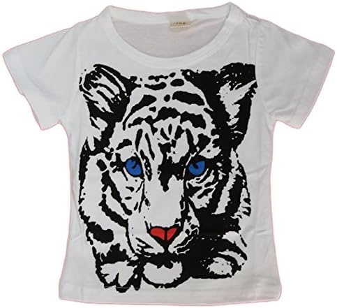 Amazon 韓国 子供服 キッズ インポート アメカジ トラ 虎 Tシャツ 春 Spring 夏 Summer かわいい 可愛い かっこいい ｔ シャツ コーディネート キッズ 男児 女児 男女 ユニセックス 男子 女子 男の子 女の子 Tシャツ カットソー 通販