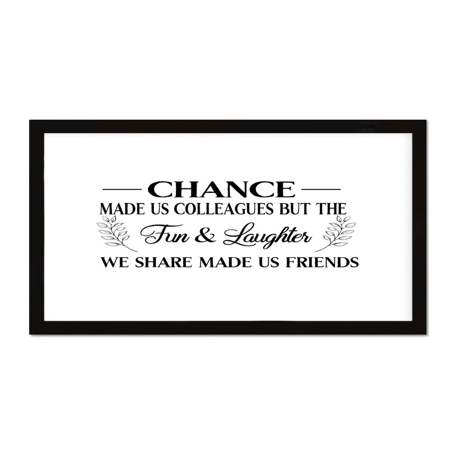 Panneau en bois imprimé décoration murale rustique avec citation collègue pour cottage