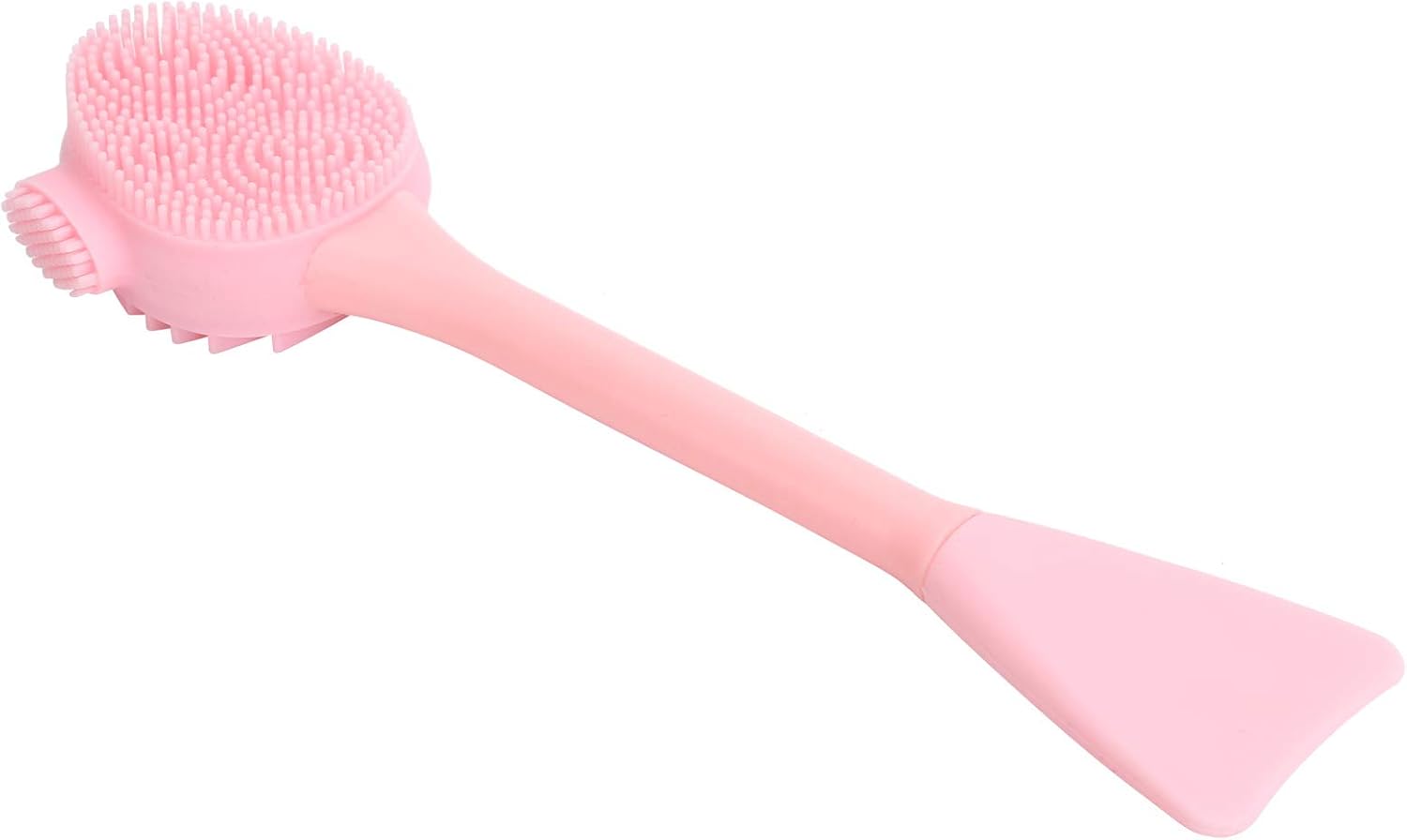 2 in 1 Silicone Facial Cleansing Brush, Exfoliating Face Scrubber Mask Applicator Gentle Massage Tool for Makeup Skincare