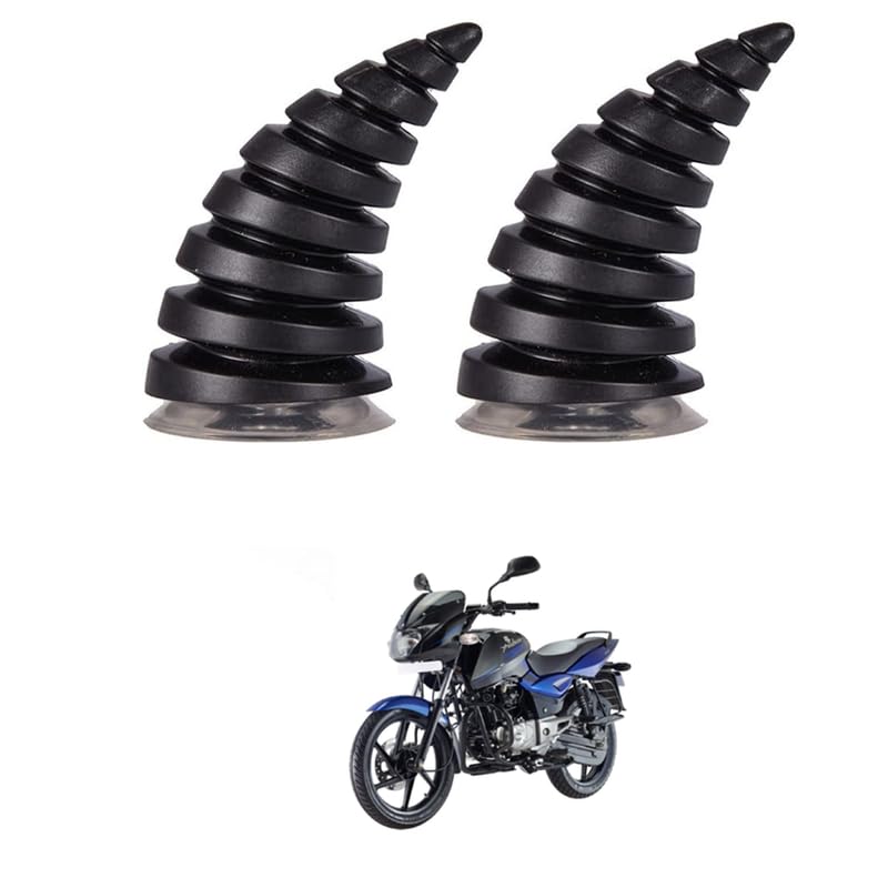2 Pcs Helmet Devil Horns with Suction Cups - Motorcycle Helmet Devil Horn Decoration Car Roof Ornament 3D Car Hood Stickers Bike Ski Motorcycle Comfortable with Pul-SAR 150 Dt-si-image-1