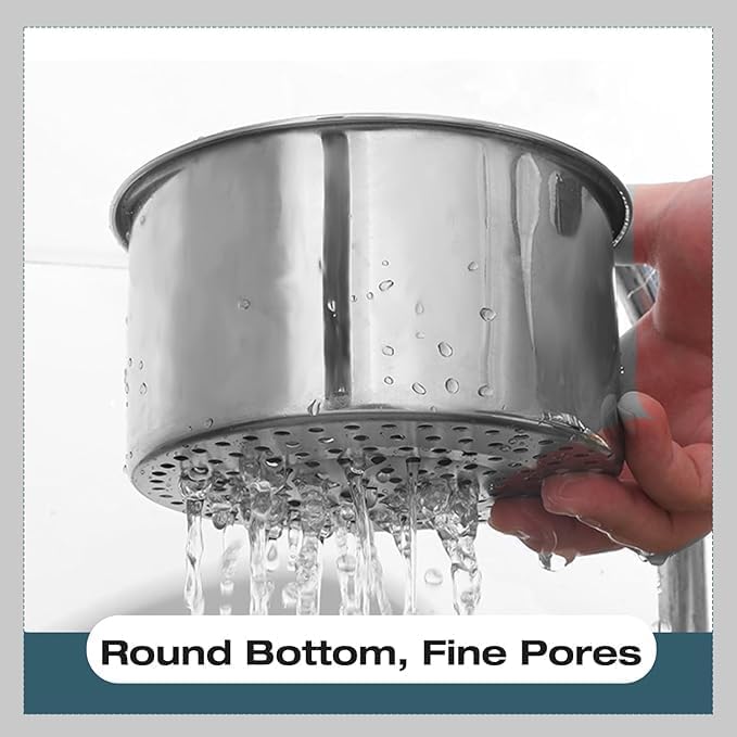Image of Stainless Steel Swan Sink Strainer Basket, 304 Food Grade Kitchen Sink Drain Basket for Washing Fruits & Vegetables