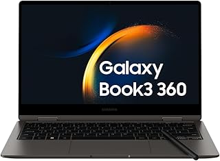 Samsung Galaxy Book3 360 Laptop, 13.3" Super AMOLED, S Pen, Intel EVO, Intel Core i5-1340P 13th gen, 8GB RAM, 256GB SSD, Windows 11 Home, Graphite