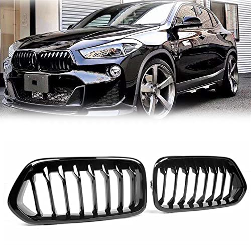 Grille Rein pour BMW F39 X2 M35i xDrive20d xDrive28i sDrive20i Pare-Chocs Noir