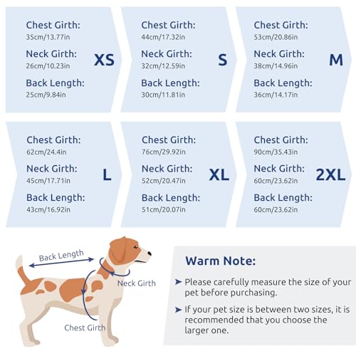 CITÉTOILE Hundemantel Hundejacke Warm Wintermantel mit Reißverschluss Winddichte & Winddichte mit Reflektorstreifen & Brustgurt für kleine Mittel Große Hunde Blau M