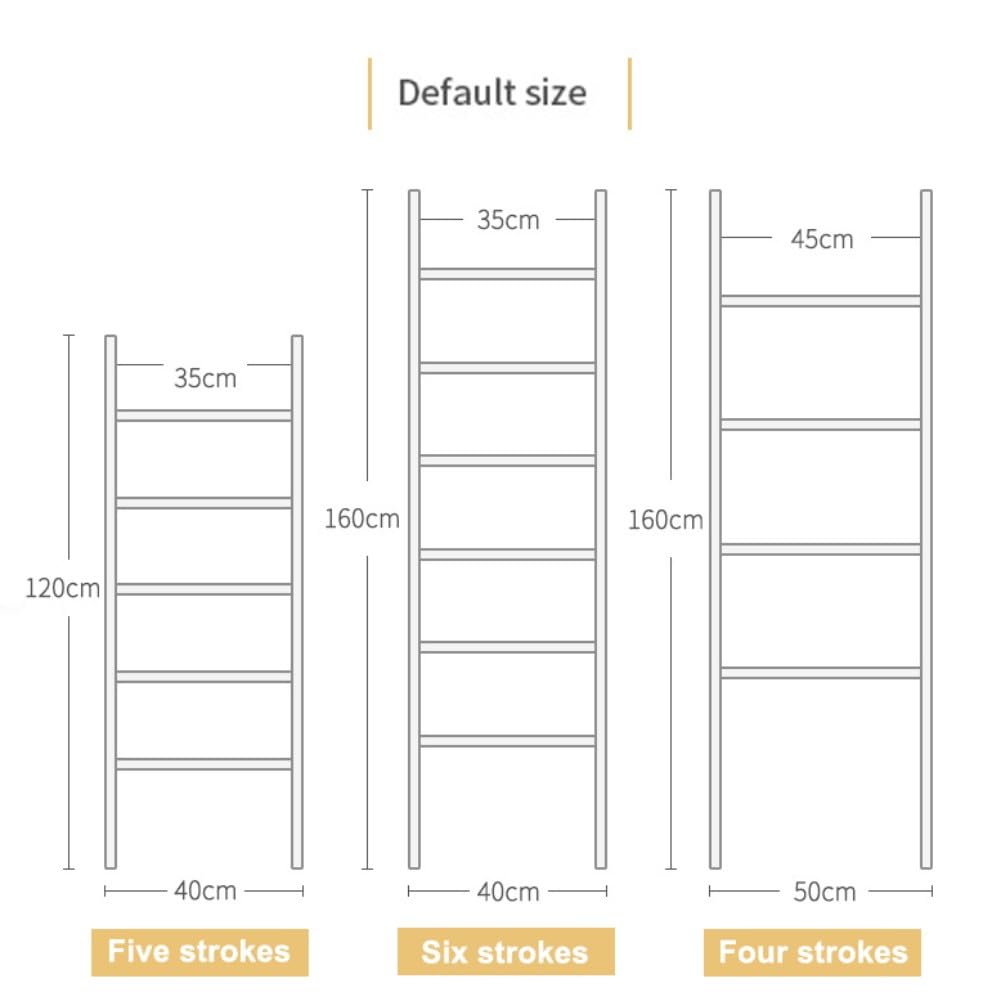 Freistehende Handtuchleiter aus Holz – 4/5/6 Etagen Decken- und Kleiderständer – Sto für Badezimmer, Wohnzimmer und Schlafzimmer – Funktionaler Handtuchhalter zum Binden von Handtüchern und Decken