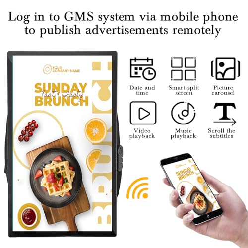 21.5 In Touch Advertising Digital Backpack with 2K LCD Backpack Screen Support Usb/App Remote Input Android 11 4G+32G - Image 5