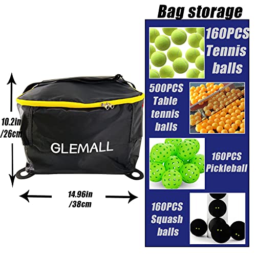 Tennis Ball Bag Portable Tennis Ball Basket 160 Capacity Tennis Balls Storage,Tennis Basket For Tennis Training,Tennis Balls Storage Bag,Baseball Ball,Table Tennis Or Pickle Ball Bag Storage #TOP2