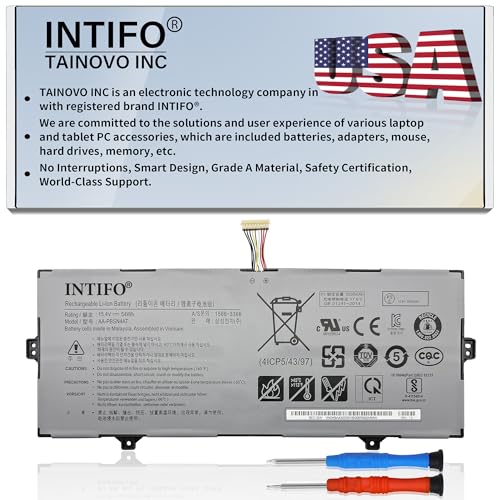 INTIFO 54Whr AA-PBSN4AT Laptop Battery Compatible with Samsung Galaxy Book 15.6" NP750TDA NP750TDA-XD1US NP750TDA-XD2US NP750XDA-KD1US NP750XDA-KD2US NP755XDA Series Notebook BA43-00391B