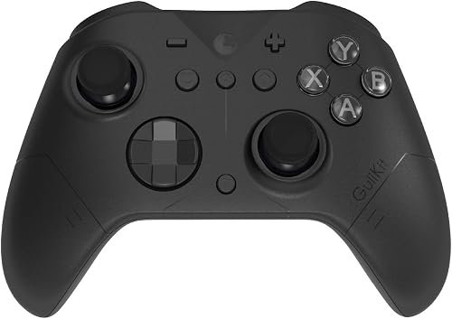 GuliKit ES PRO Fastest Wireless E-sports PC Game Controller with Lowest Wireless Latency 3.25ms, 4000-level Anti-Drift TMR Joysticks, Compatible with Windows/Switch/Android/Switch 2 Wake-up (black)