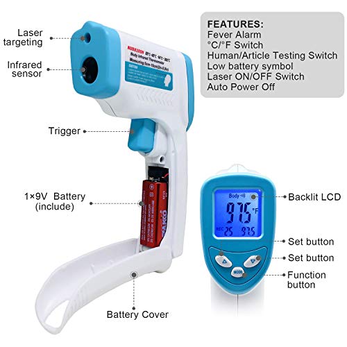 image for Nubee Body Medical Infrared Thermometer Non-contact IR Thermometer For