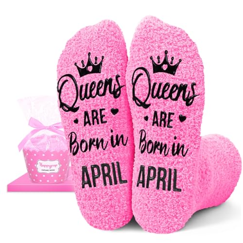 Image of HAPPYPOP Birthday Gifts Ideas for Mom - Pink Month Birthday Socks for Women