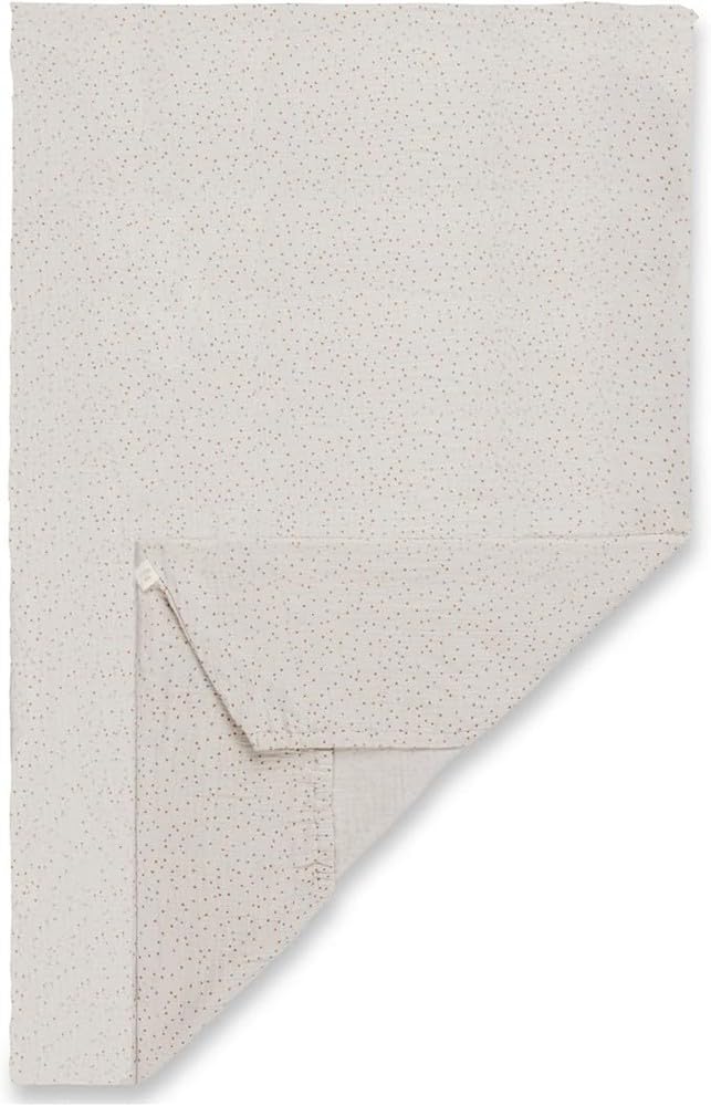 Hauck Baby Fitted Sheet 60 x 120 cm Travel Cot Mattress, Cotton Muslin, Machine Washable, Beige