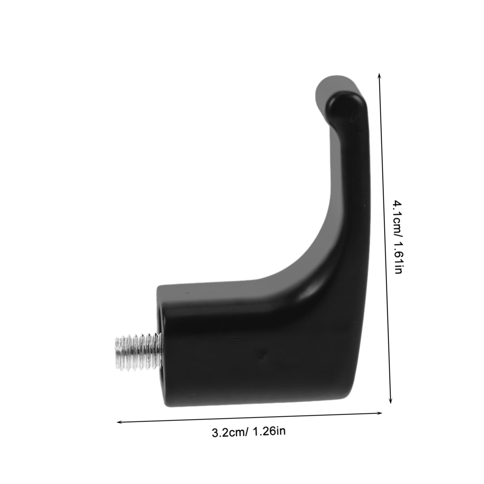 OUNONA Holder Bike Front Hook Metal Secure Storage for Helmets Gear No Tools Needed