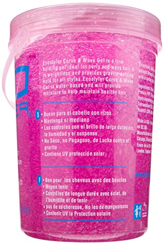 Ecoco Eco Style Hair Gel, Curl And Wave, Anti Itch, Alcohol Free Formula, Perfect Hold For Angled Or Tapered Sides, Ideal For Wavy Hair, No Flakes, Not Animal Tested, Moisturizes, 80 Oz #TOP1