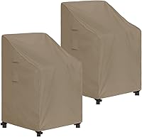 Vista 18 de Easy-Going Funda para Silla de Respaldo Alto para Exteriores Resistente a Rayos UV Funda para Silla de Patio Impermeable Funda para Muebles