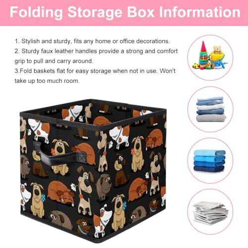 Boîte de rangement pliable en tissu pour chambre et dressing - 4