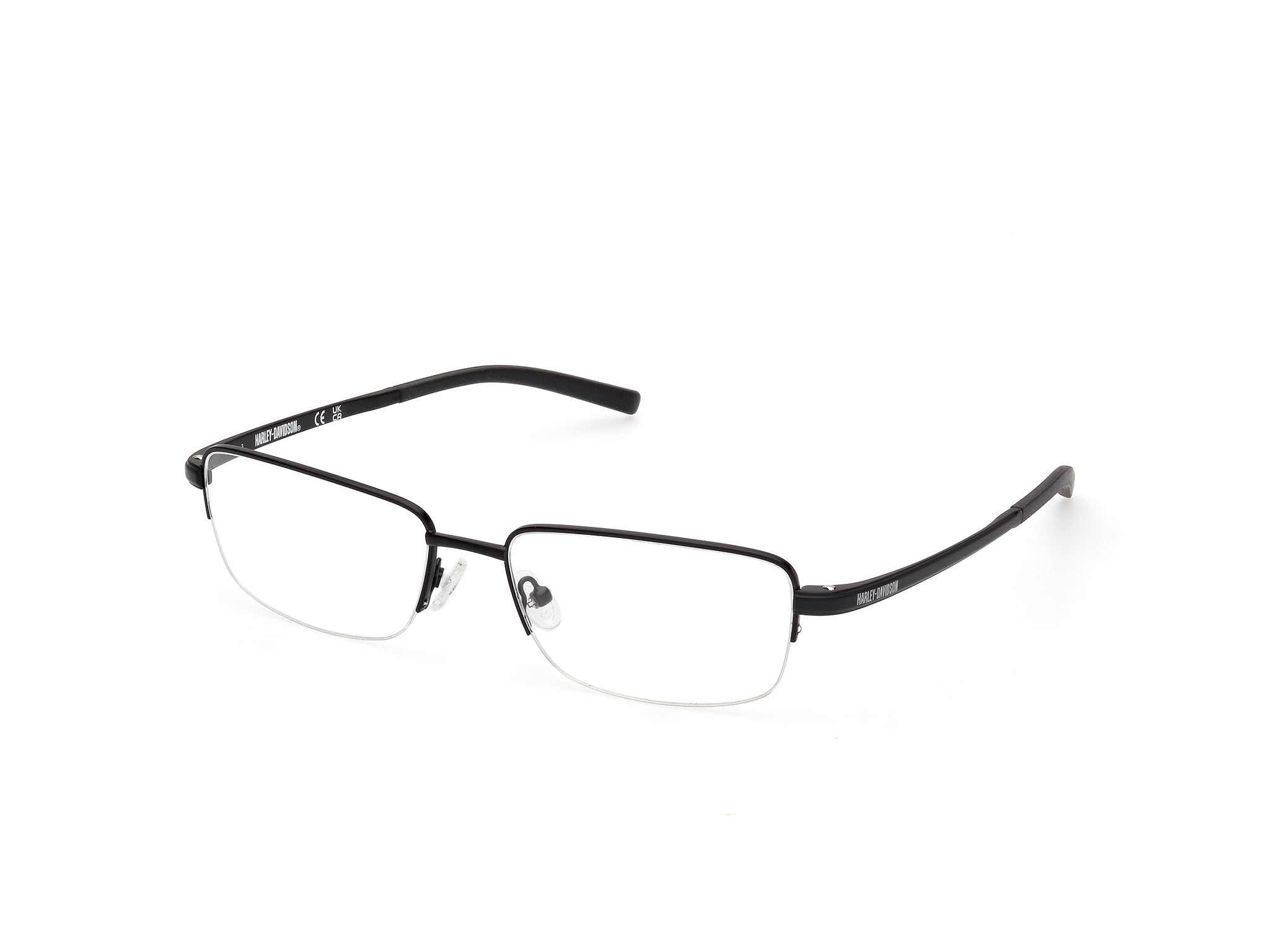 Monturas de gafas para hombre Harley-Davidson HD00017 rectangular metal negro 8