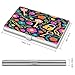 VstaDank Key Pattern Business Card Holder Fashion Aluminum Alloy Flip Cover Credit Card Holder High End Professional Name Cards Case Exquisite Pocket Metal Cards Holder for Work