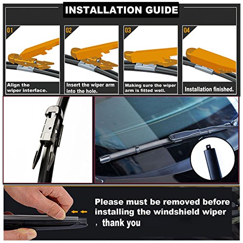 2 Wiper Factory Replacement For 2007-2020 Toyota Tundra 2008-2020 Toyota Sequoia Original Equipment Replacement Wiper Blade - 26"/23" (Set Of 2) Pinch Tab… #TOP4