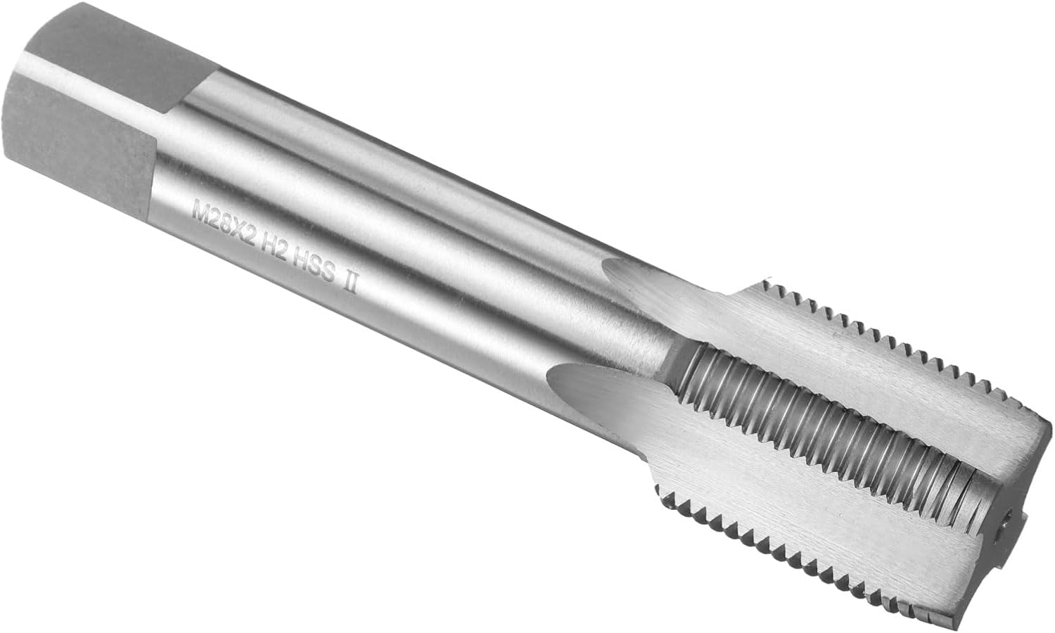 uxcell Hand Plug Tap M33 x 1 H2 Metric Thread Plug Style Taps Straight Flute Screw Tapping Threading Tool High Speed Steel HSS6542