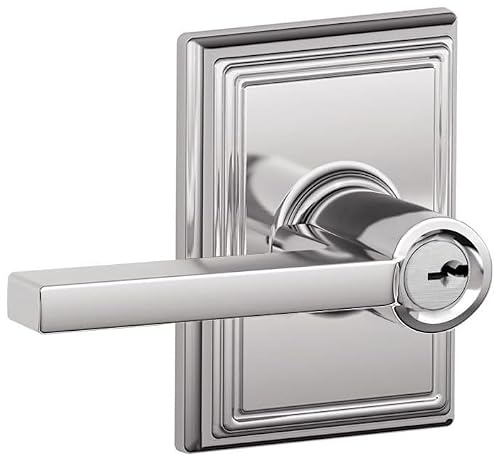 Schlage Latitude Keyed Entry, Polished Chrome