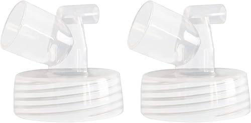 Conector de base de boca ancha, 2 piezas, compatible con bombas y botellas Motif & Spectra S1 S2 compatible con Medela, Maymom, Pumpin Pals, Lacteck